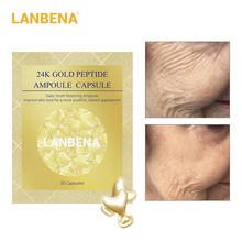 LANBENA 30Grain Anti-Aging 24K Gold Peptide Wrinkles Face Ampoule Capsule Facial Cream Day Skin Whitening Serum Lifting Firming 2024 - buy cheap
