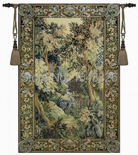 Tela de paisaje Medieval de Bélgica, 150x103cm, tapiz artístico europeo 2024 - compra barato