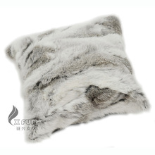 CX-D-17A1  CHand Made Custom Rabbit Fur   Cushion Cover  ~ New Arrive ~ Drop Shipping 2024 - buy cheap