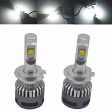 Автомобильный светодиодный светильник H4 H7 H1 9005 9006 светодиодный светильник H11 H9 H8 72 Вт противотуманный фонарь 6000K 2024 - купить недорого