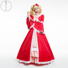 Disfraz de Anime Black Butler para niñas, traje de princesa Lolita roja, para cosplay de Elizabeth etheel, corelia, Midford, Halloween, Palacio cos 2024 - compra barato
