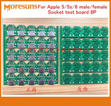 Fast Free Ship 5PCS/LOT For Apple 5/5s/6 male/female Socket test board/with socket 8p test card pinboard 2024 - buy cheap