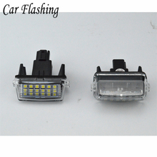 2PCS Canbus White For Toyota Yaris/Vitz Camry Corolla Prius C Ractis Verso S Led Licence Number Plate LED Lamp Light OEM REPLACE 2024 - buy cheap