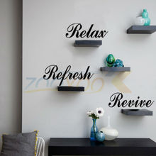 Relaxe Atualizar Revive casa creativewall decalque ZooYoo8141 decorativo adesivo de parede removível adesivo de parede de vinil 2024 - compre barato