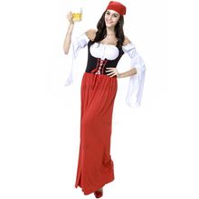 Pirate costume oktoberfest costume Adult Carnival Halloween costume for women plus size cosplay costumes fancy medieval dresses 2024 - buy cheap