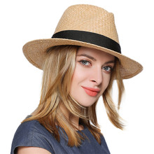 Sombrero de Panamá para hombre y mujer, sombrero de sol elegante para playa, sombrero de pescador, gorra de Fedora gánster, sombrero de papá 2024 - compra barato