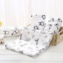 NEW Muslin Cotton Baby Swaddling Soft Monthly Baby Blankets Newborn Baby Towel Milestone Blanket Baby Stroller Cover Play Mat 2024 - buy cheap