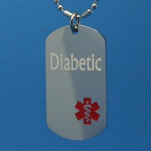 Wholesale Medical Alert Dog Tag Stainless Steel - Medical Engraving  hot sales Medical Alert tags cheap Carving words dog tags 2024 - buy cheap