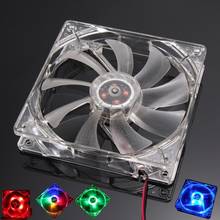 120mm PC Computer fan 4 LEDs Case colorful Cooling Fan Plastic 12CM Fan for Computer Case CPU Cooler Radiator pk arsylid  cooler 2024 - buy cheap