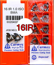 16IR 1,0 ISO BMA 10 шт. Карбид Carmex обработка вставки: нержавеющая сталь и легированная сталь и т. Д. 2024 - купить недорого