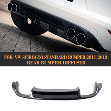 Реальное углеродное волокно, автомобильная задняя крышка для VW Scirocco Standard Only 10-13 Non R, автомобильный бампер, задняя крышка 2024 - купить недорого