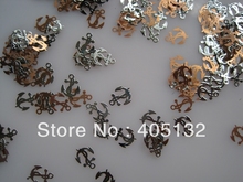 Approx. 1000pcs/bag Metal Silver Anchor Design Nail Art Non-adhesive Metal Slices Nail Art Decoration MS-211-1 2024 - buy cheap