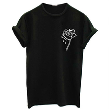 Camiseta de moda urbana para mujer, Camiseta ajustada de manga corta de estilo coreano, Rosa grande, Camisetas estampadas con letras, Tops informales para mujer 2024 - compra barato