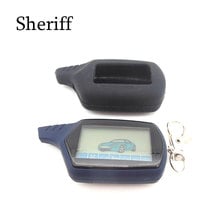 A91 2-way LCD Remote Control Key Fob + Silicone Key Case For Russian Car Anti-theft Two Way Car Alarm System Starline A91 2024 - buy cheap
