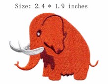 Parche bordado de elefante de 2,4 "de ancho para coser/planchar/Parche pequeño para ropa 2024 - compra barato