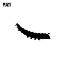 YJZT-calcomanía de vinilo brillante minimalista para coche, 14,8 CM x 7,1 CM, Bug, Caterpillar, negro/plata, C19-1366 2024 - compra barato