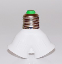 E27 to 2E27 Lamp Holder Converter E27 Splitter to 2 E27 LED halogen Y Shape Light Lamp Bulb Adapter Converter Free Shipping 2024 - buy cheap