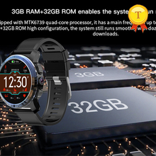 best selling Android 7.1 3GB+32GB phone watch With mp3 mp4 GPS 8MP Camera 800mah Battery MT6739 4G Smartwatch Men app download 2024 - buy cheap
