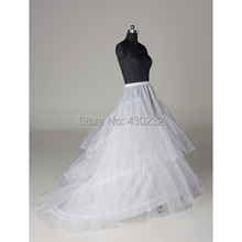 Vestido de boda de 3 capas, ropa interior, enagua, tren, crinolina, buen precio y calidad 2024 - compra barato