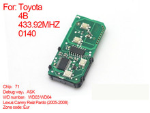 Auto 2005-2008 smart card board 4 buttons key 433.92MHZ WD03-WD04-271451-0140,for Toyota Eu 2024 - buy cheap