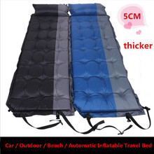 Outdoor Camping Mat Automatic Air mattress Beach Inflatable Mattress Self-inflating Tourist Mat Sleeping Pad 208*65*5cm 2024 - buy cheap