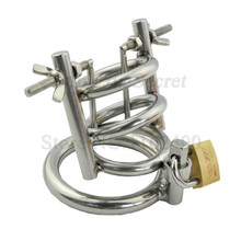 304 Stainless Steel Male Chastity Device with Urethral Dilators Plug,Penis Rings,Penis Lock,Adult Games BDSM Sex Toys For Men 2024 - buy cheap
