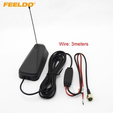 FEELDO 1Set Car F Connector Active Digital Aerial TV Antenna With Amplifier #FD-929 2024 - buy cheap