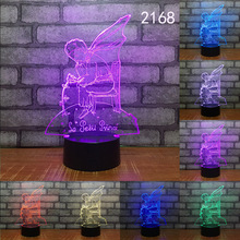 7 Colors Figure Light Novelty 3D LED Night Light Table Lamp Touch Desk Light Colorful Gift Birthday Party Gift Drop shipping 2024 - buy cheap