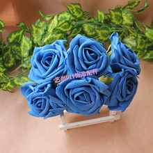 7,5 см, 18 шт Искусственные цветы пены EVA большие розы со стеблем, свадебный букет поставки для рук, DIY украшения Аксессуары 2024 - купить недорого