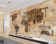 Papel tapiz Mural personalizado de cualquier tamaño, mapa de mármol, murales 3d, papel tapiz para sala de estar, pinturas murales 3d 2024 - compra barato