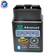 2015 HH OBD MINI ELM327 v1.5 Black Bluetooth OBD2 Car CAN Wireless Adapter Scanner TORQUE ANDROID Free Shipping 2024 - buy cheap