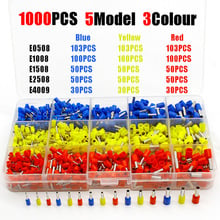 1000pcs/lot Bootlace cooper Ferrules kit set Wire Copper Crimp Connector Insulated Cord Pin End Terminal 2024 - buy cheap