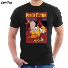 Engraçado Homem Dos Homens T-Shirt Pulp Fiction de Ficção Um Soco Soco 1 harajuku streetwear homens camisa de algodão de manga curta o-pescoço t-shirt top 2024 - compre barato