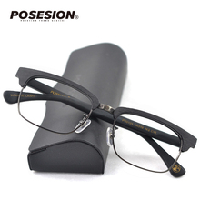 POSESION Rectangle Wood Glasses Frame Clear lens Men Square Myopia Prescription Eyeglasses Frames Male Optical Eyewear 2024 - buy cheap