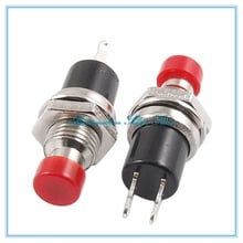 2pcs Red 2 SPST OFF-(On) NO Mini Push Botton Momentary Switch 1A 250V AC PBS-110 2024 - buy cheap