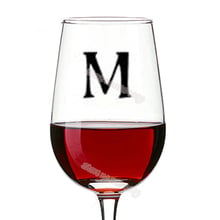 Monogram Wine Glasses Sticker Personalized Custom initials Lettering decal Wedding Banquet VIP guest name initials Sticker EB010 2024 - buy cheap