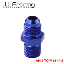 WLR RACING - BLUE Male 6AN 6 An Flare to M14x1.5(mm) Metric straight fitting AN 6 To M14 *1.5 Port.Adapter WLR-SL816-06-143-011 2024 - buy cheap