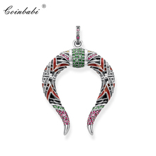 Pendant Asian Dragon Horns 925 Sterling Silver For Women & Men Ethnic Jewelry Gift Europe Style Lucky Pendant Fit Link Necklace 2024 - buy cheap