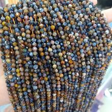 4mm 5mm Faceted Natural Pietersite Stone Beads Round Loose Peterstone Gem Stone Beads For Jewelry Making DIY Strand 15'' 2024 - buy cheap