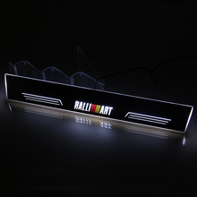SNCN-embellecedor de placa de desgaste LED para coche, umbral de puerta, luz de bienvenida móvil para Mitsubishi Lancer EX Ralliart, accesorios 2024 - compra barato