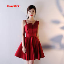 Женское короткое коктейльное платье DongCMY, коктейльное платье на одно плечо, 2019 2024 - купить недорого