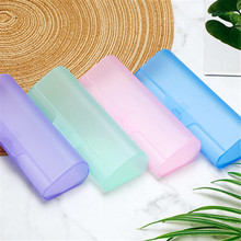 Fashion Portable Plastic Sunglasses Case Solid Color Glasses Box Semi-Transparent PP Spectacle Case Eyewear Accessories 2024 - buy cheap