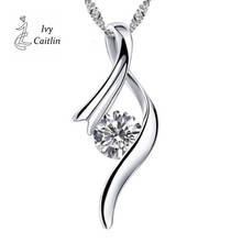 IVY Silver Plated Crystal Pendants Necklace Women Jewelry Necklaces Pendants For valentine's day present Fashion Jewellery 2024 - buy cheap