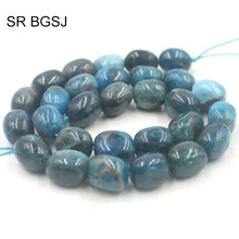 Free Shipping  10x14mm Freeform Potato Natural Blue Apatite Gems Stone Jewelry Accessories Beads 15" 2024 - buy cheap
