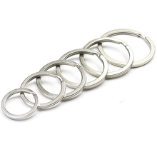 10PCS Metal Round Keyring Rhodium Plated Split Key Ring Key Chain 10mm/15mm/20mm/25mm/28mm/30mm/32mm/35mm 2024 - buy cheap