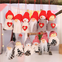 Christmas Santa Claus Door Hanging Ornament Pendants Xmas Tree Home Decor Porch Tree Yard Decor - 3Pcs 2024 - buy cheap