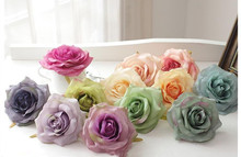 DIY artificial rose flower heads silk decorative flower wedding DIY Road led flower Bouquet hotel background wall decoration 2024 - buy cheap