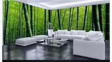 Custom photo wallpaper 3d murals Idyllic bamboo forest fresh sitting room 3 d space background wall papers home decoration 2024 - buy cheap