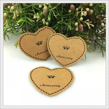 Paper Jewelry Display Packaging Card 200pcs/lot Brown Heart Shape Jewelry/Earring Display Packaging Cards Free Shipping 2024 - buy cheap