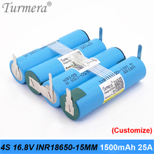 4s-Batería de soldadura para destornillador, 16,8 v, 14,4 v, 18650 mah, inr18650-15mm, 25a, personalizada 2024 - compra barato